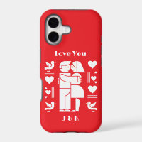 A modern Bauhaus personalized Valentine’s Day