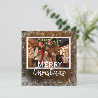 A modern customisable christmas holiday card