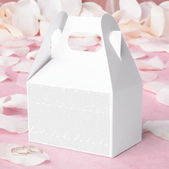 A modern design featuring a sleek combination of w favour box (Wedding)