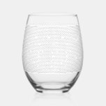 A modern design featuring a sleek combination of w stemless wine glass<br><div class="desc">Unleash the power of monochrome with this modern design that harmoniously combines white,  grey,  and silver for a polished and sophisticated look. The sleek and minimalistic aesthetic of this piece makes it a versatile addition to any space,  instantly elevating the overall ambiance with its stylish allure.</div>