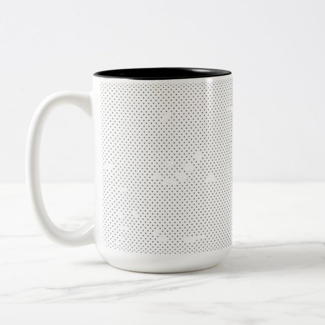 A modern design featuring a sleek combination of w Two-Tone coffee mug (Left)
