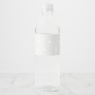 A modern design featuring a sleek combination of w water bottle label