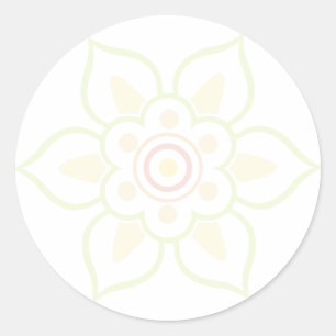 A Modern Interpretation of Korean Patterns Classic Round Sticker