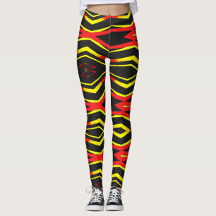 A modern multicolor abstract "Ratti_Creative_Arts" Leggings