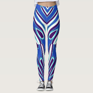 A modern multicolor seamless "Ratti_Creative_Arts" Leggings