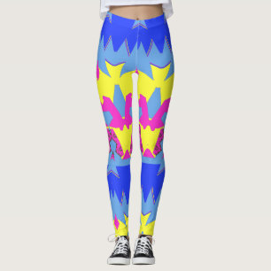 A modern multicolor seamless "Ratti_Creative_Arts" Leggings