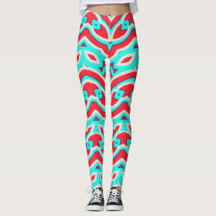 A modern multicolor seamless "Ratti_Creative_Arts" Leggings