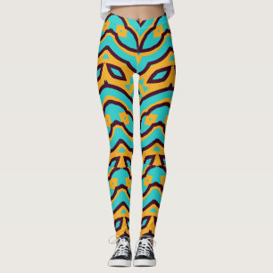A modern multicolor seamless "Ratti_Creative_Arts" Leggings