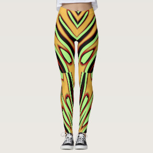 A modern multicolor seamless "Ratti_Creative_Arts" Leggings