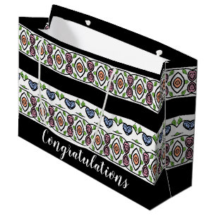 A Modern Patterned Congratulations Large Gift Bag