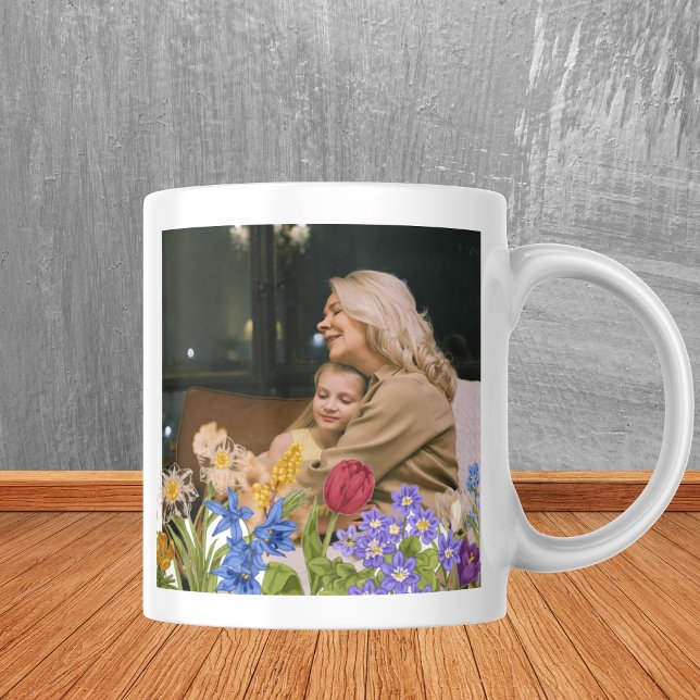 A Modern Photo Collage Mug for Grandma (Grandma mug Photo collage mug Personalized mug Modern mug design Gift for grandma Mother's Day gift)