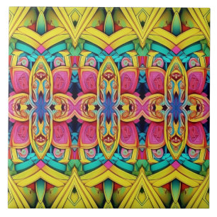 A modern seamless multicolor classic pattern ceram ceramic tile