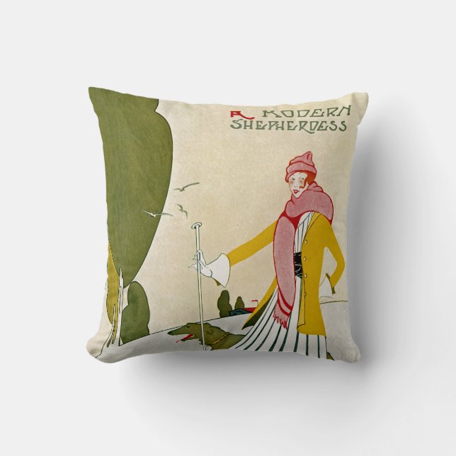 A Modern Shepherdess Cushion (Front)