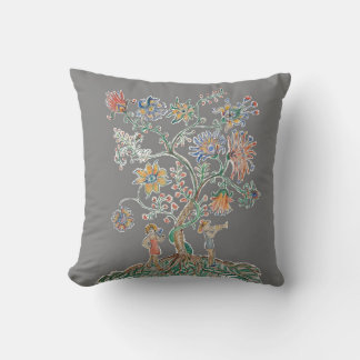 A modern tree of life cushion