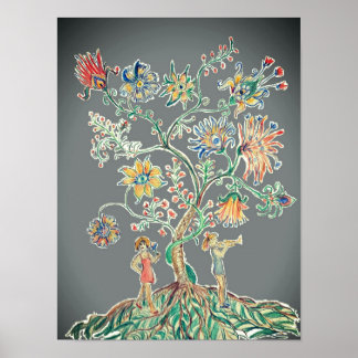 A modern tree of life poster