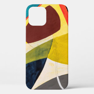 A Modernist Abstract Watercolor Painting. iPhone 12 Case
