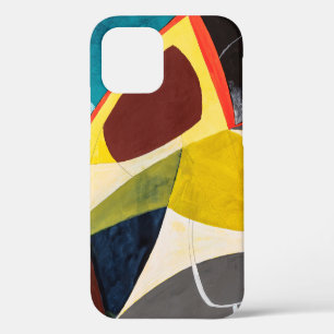 A Modernist Abstract Watercolor Painting. iPhone 12 Case