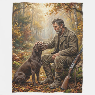A Moment After the Hunt Fleece Blanket
