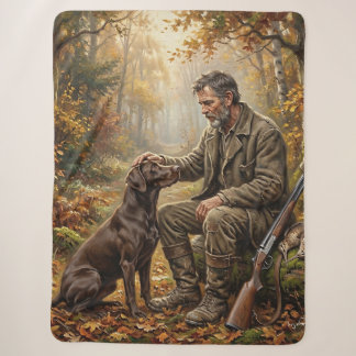 A Moment After the Hunt Sherpa Blanket
