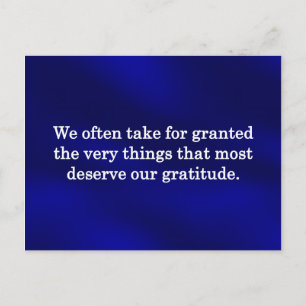 A Moment for Thanks Postcard