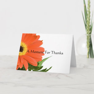 A Moment for Thanks Thank You Card