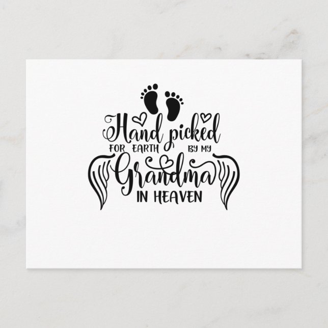 A moment in our arms a lifetime in our hearts announcement postcard (Front)