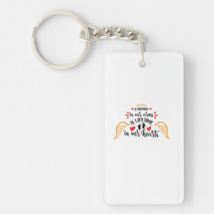 A moment in our arms a lifetime in our hearts blac key ring