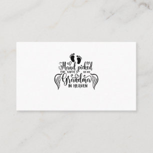 A moment in our arms a lifetime in our hearts business card