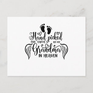 A moment in our arms a lifetime in our hearts invitation postcard
