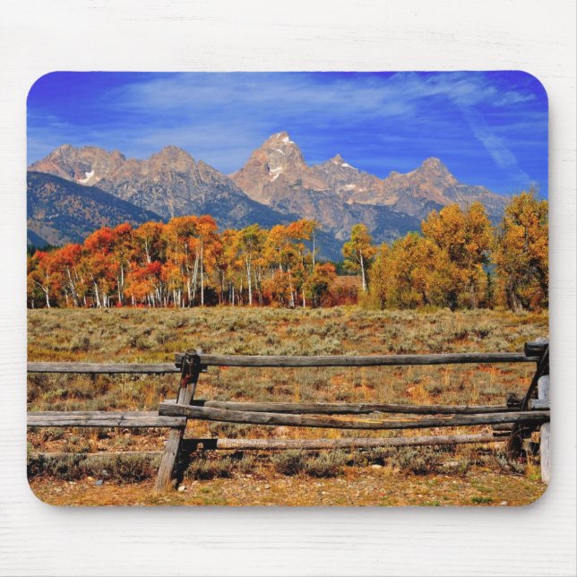 A Moment in Wyoming in Autumn Mouse Pad (Front)