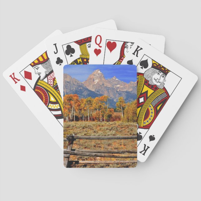 A Moment in Wyoming in Autumn Playing Cards (Back)