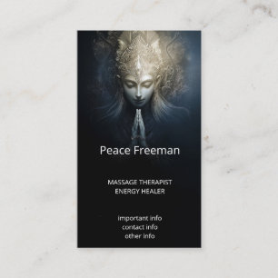 A Moment of Grace   Meditation Art Business Card