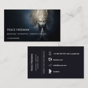 A Moment of Grace   Meditation Art Business Card