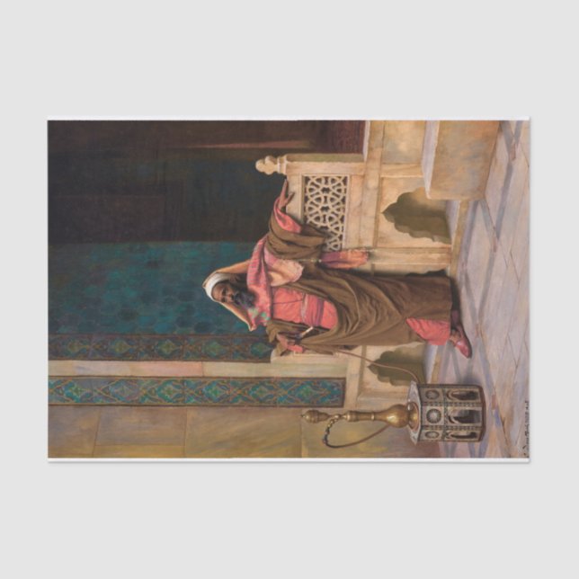 A Moment of Repose, 1906 by Ludwig Deutsch Tissue Paper (Front)