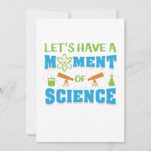 A Moment Of Science Please Silence Pun Scientist Thank You Card