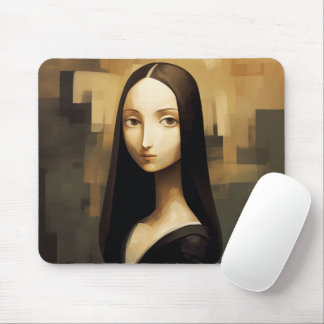 A Mona Lisa reimagined, a classic but also new. Mouse Pad