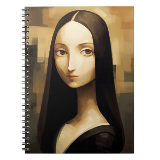 A Mona Lisa reimagined, a classic but also new. Notebook