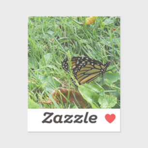 A Monarch Butterfly Custom-Cut Vinyl Sticker