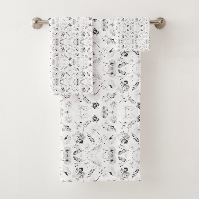 A monochromatic design showcasing a multitude of f bath towel set (Insitu)