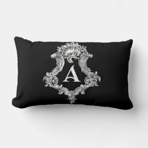 A Monogram Initial Throw Pillow