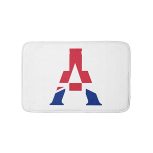 A Monogram overlaid on Union Jack Flag bmt Bath Mat