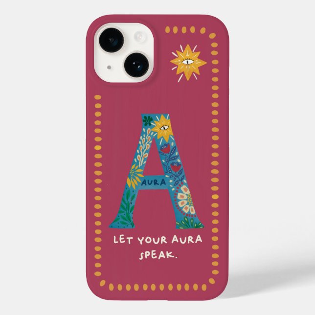 A Monogram Phone Case – Let Your Aura Speak  (Back)