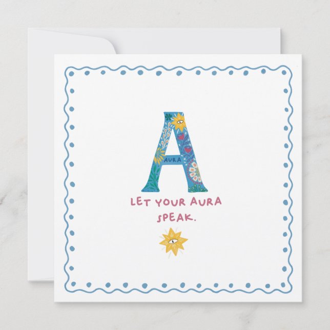 A Monogram Thank You Card  (Front)