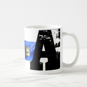 A Monogram Typography Cool Fun Mug