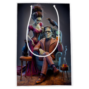 A Monster and His Bride, A Wedding Portrait Medium Gift Bag