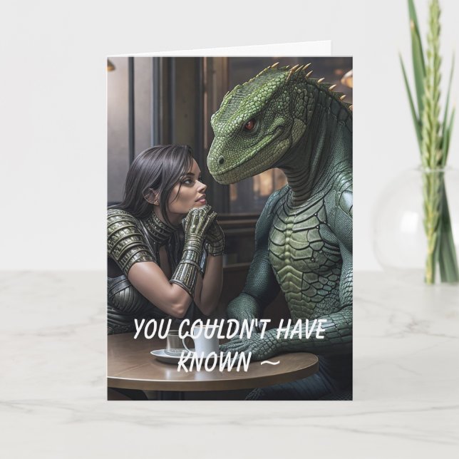 A MONSTER BREAK-UP/DIVORCE CARD (Front)