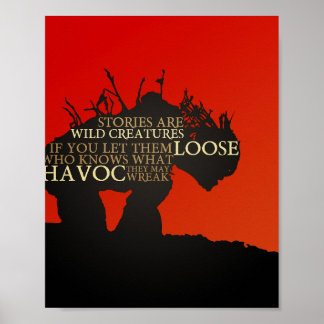 A Monster Calls Stories are Wild Creatures  Poster