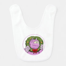 A Monster Christmas Miracle Baby Bib