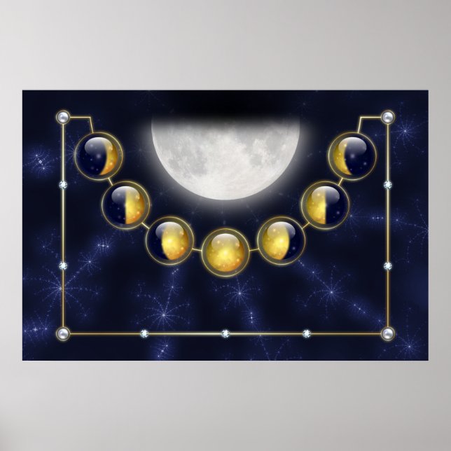 A Month in the Life of the Moon Print (Front)