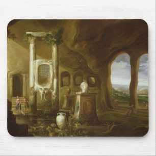 A monument to Augustus, in a grotto with Mouse Pad